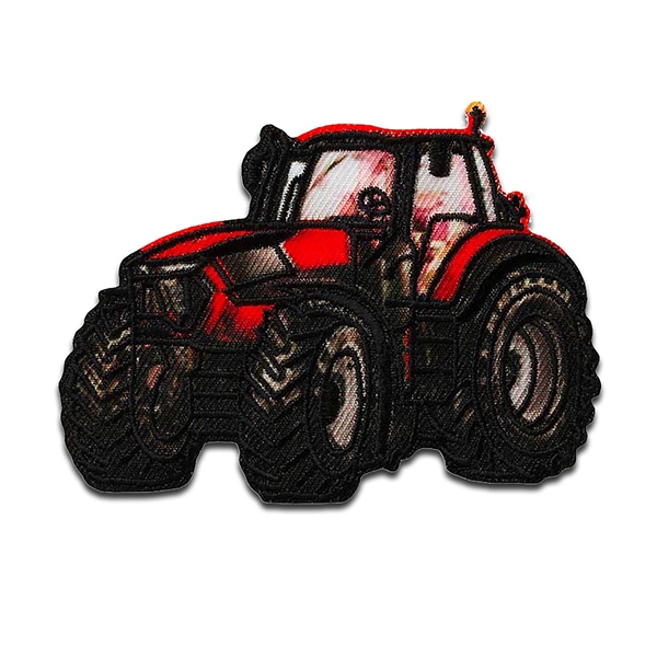 Traktor Rød Stofmærke Strygbar 