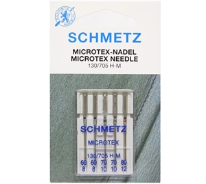 Schmetz 5 stk. Microtex Nåle Ass. Størrelser 60/70/80