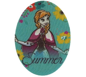 HKM Disney Frost m/ Anna Summer Strygemærke 9,50 X 7 CM Mint