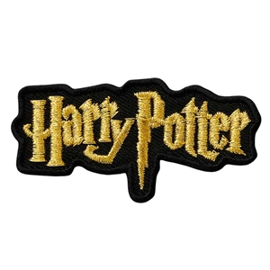 HKM Harry Potter Logo Strygemærke Sort/Guld