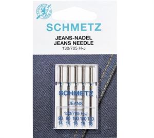 Schmetz 5 stk. Jeans Nåle Ass. Størrelser 90/100/110